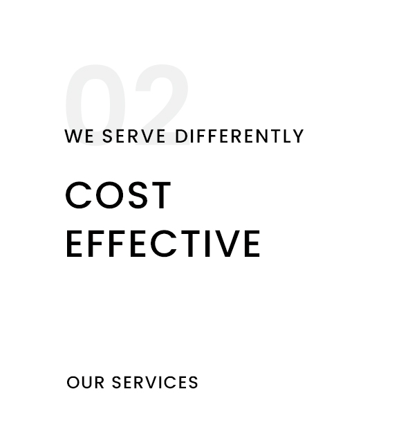 WE SERVE DIFFERENTLY